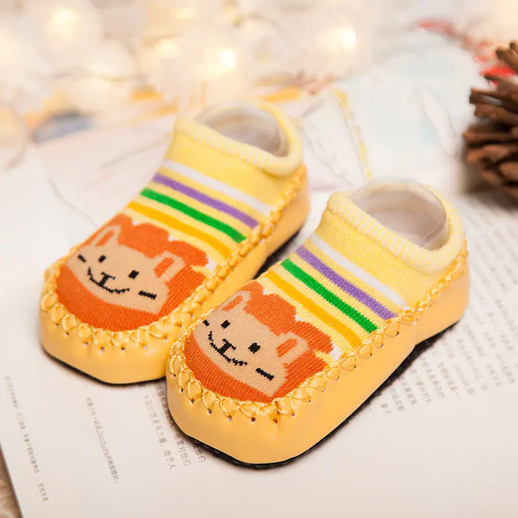 Cartoon Baby Socks - Cotton Infant Non-Slip Boat Socks