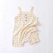 Summer Baby Jumpsuit with Thin Knitted Camisole