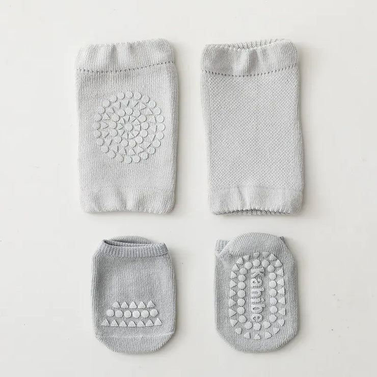 Children's Knee Pads and Floor Socks Set for Summer