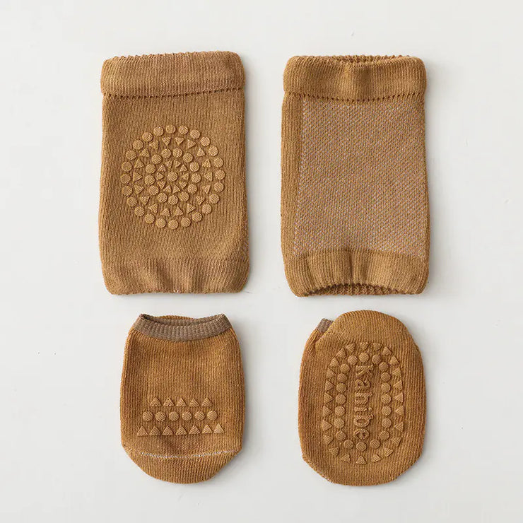Children's Knee Pads and Floor Socks Set for Summer