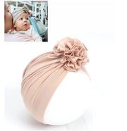 Kids Flower Turban Cap for Newborn Baby Girls