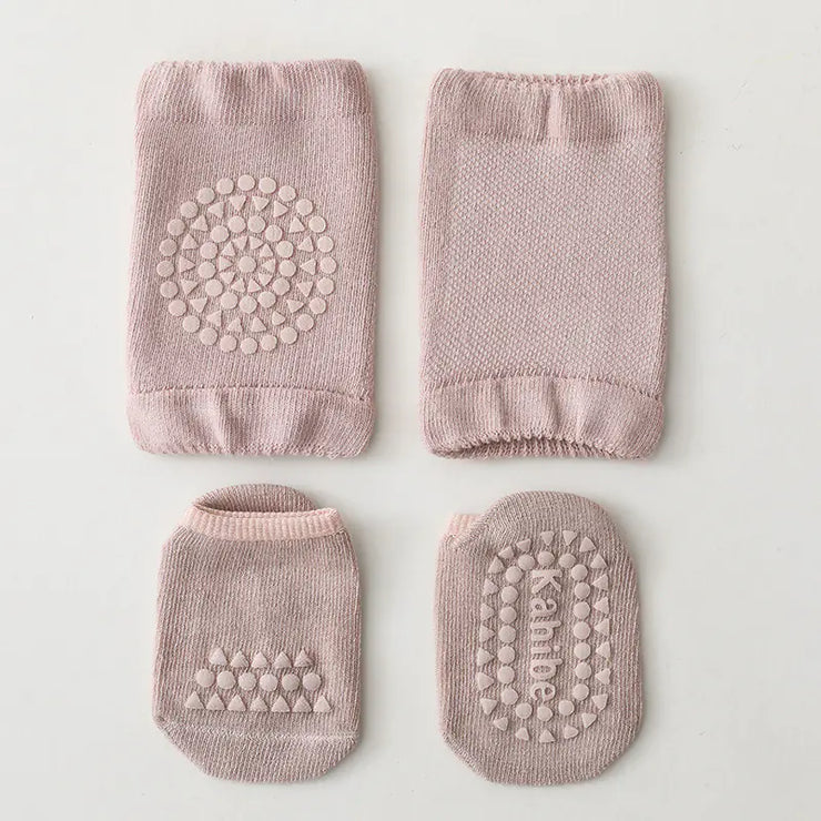 Children's Knee Pads and Floor Socks Set for Summer