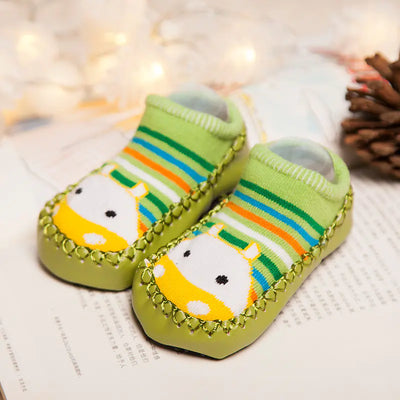 Cartoon Baby Socks - Cotton Infant Non-Slip Boat Socks