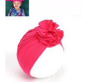 Kids Flower Turban Cap for Newborn Baby Girls