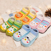 Cartoon Baby Socks - Cotton Infant Non-Slip Boat Socks