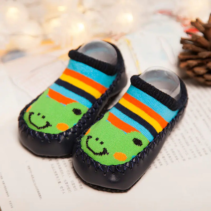 Cartoon Baby Socks - Cotton Infant Non-Slip Boat Socks