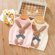 Knitted Cartoon Sweater for Baby Girls