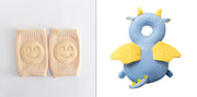 Summer Terry Baby Socks with Toddler Crawling Knee Pads