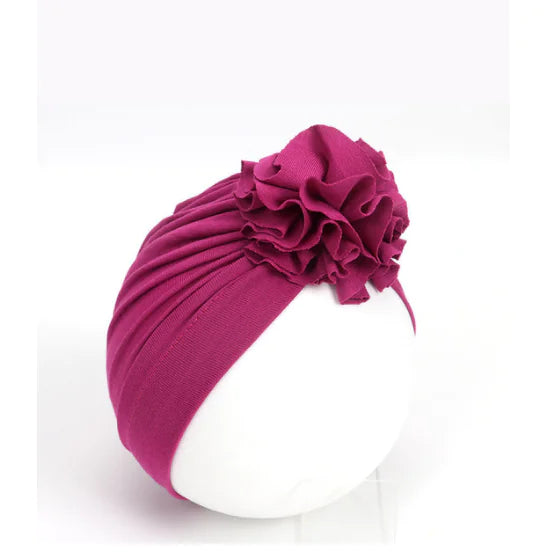Kids Flower Turban Cap for Newborn Baby Girls
