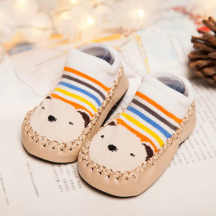 Cartoon Baby Socks - Cotton Infant Non-Slip Boat Socks