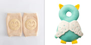 Summer Terry Baby Socks with Toddler Crawling Knee Pads