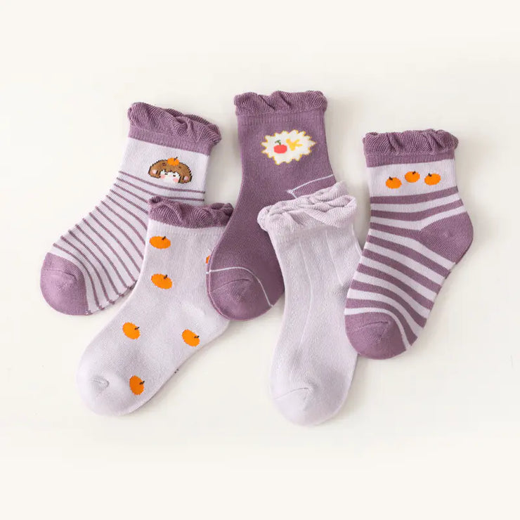 G158 Kids Socks Wholesale - Sweet Floral Baby Socks