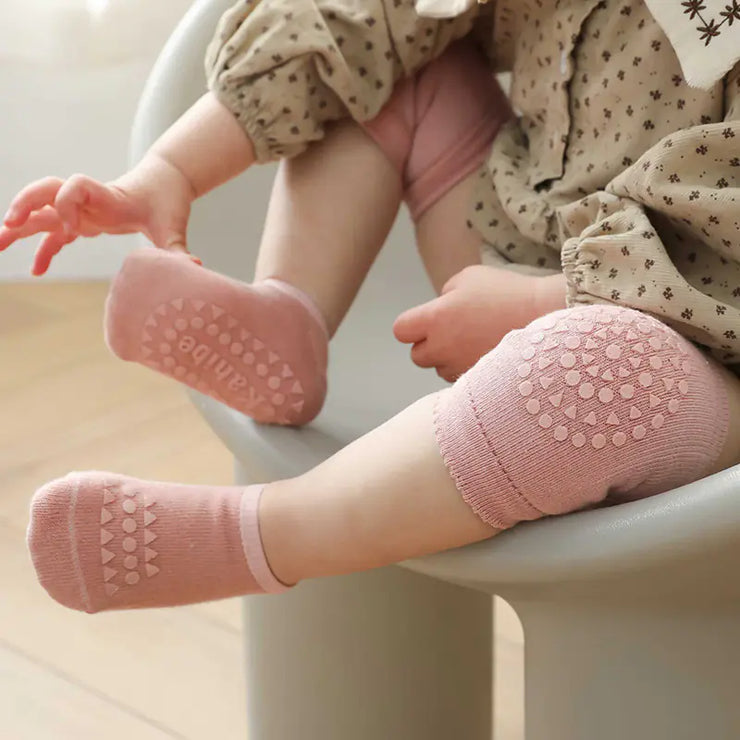 Children's Knee Pads and Floor Socks Set for Summer