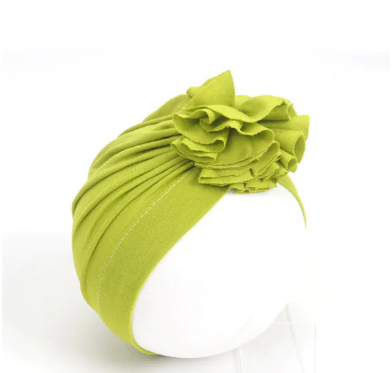 Kids Flower Turban Cap for Newborn Baby Girls