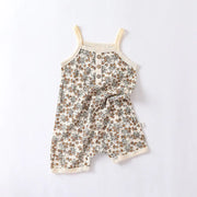 Summer Baby Jumpsuit with Thin Knitted Camisole