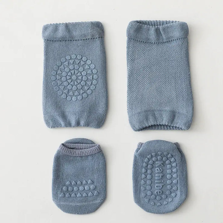 Children's Knee Pads and Floor Socks Set for Summer