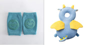 Summer Terry Baby Socks with Toddler Crawling Knee Pads