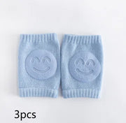 Summer Terry Baby Socks with Toddler Crawling Knee Pads