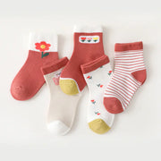 G158 Kids Socks Wholesale - Sweet Floral Baby Socks